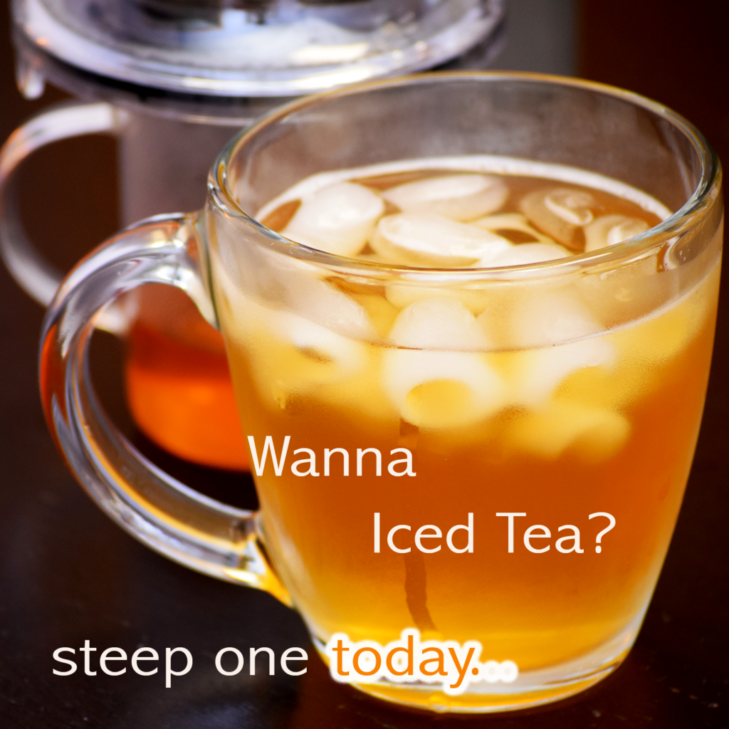 Brewing perfect cup of iced tea