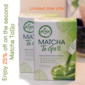 25% off Matcha to go