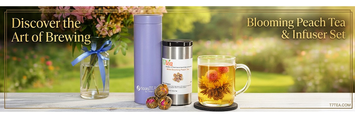 toasTEA travel infuser and 18ct Blooming Peach Tea