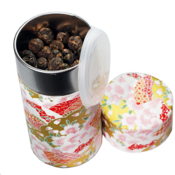 Black Dragon Pearls Tea with Washi Tea Canister (8oz)