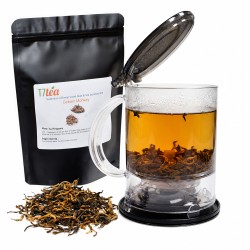IngenuiTEA 16oz Teapot + 2oz Golden Monkey Black Tea Set
