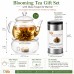 Blooming Tea Gift Set with Glass Teapot & Warmer