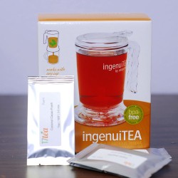 IngenuiTEA Teapot 16oz & Tea Sampler Set