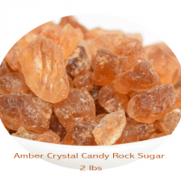 Amber Crystal Candy Rock Sugar 2 lbs