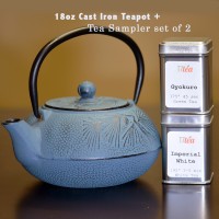 Cast Iron Teapot & Tea Sampler Set Cast Iron Teapot & Tea Sampler Set