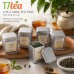 6 pcs Mini Tea Tins with Slip Lid