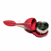 Silicone Tea Infuser Leaf with Holder (red)