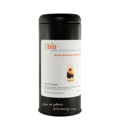 Black Tea Tin 5oz Cylinder 6"x 2"