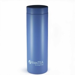 toasTEA travel mug and infuser (black, blue, rose)